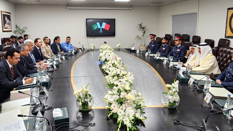 Pakistan and Bahrain to form joint working group and sign MoUs to enhance counter-narcotics, counter-terrorism, and security cooperation.