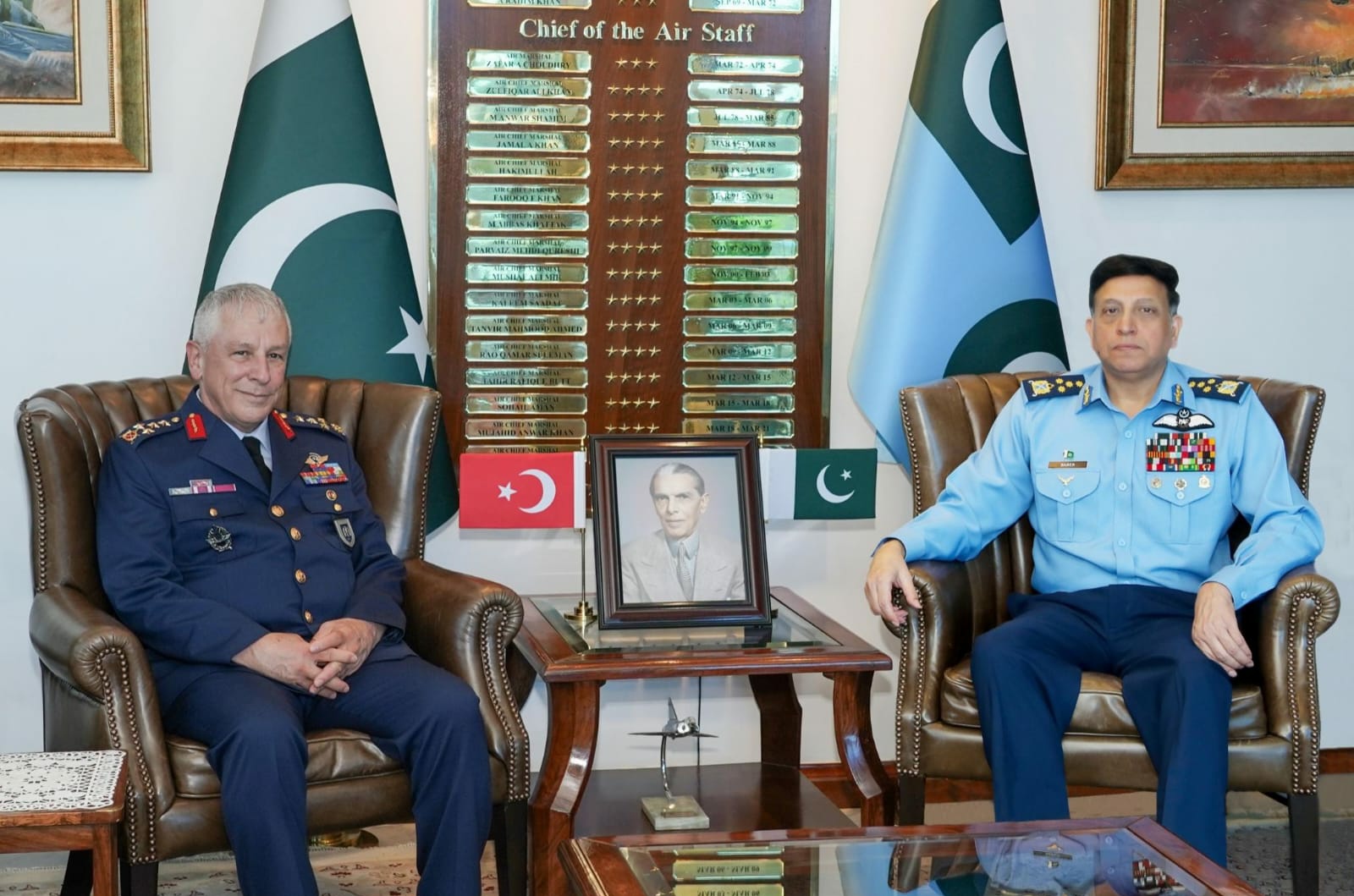 TURKISH DEFENCE DELEGATION VISITS AIR HEADQUARTERS.