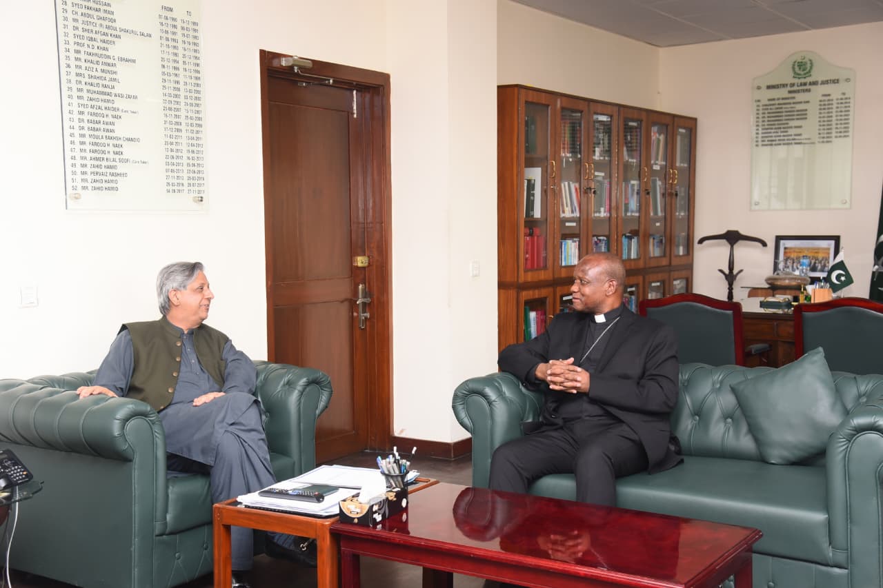 Archbishop Germano Penemote Calls on Federal Minister for Human Rights
