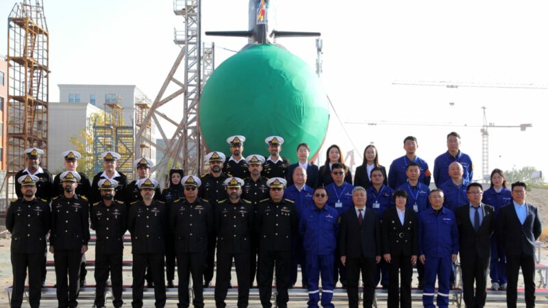 PAKISTAN NAVY LAUNCHES FOURTH HANGOR CLASS SUBMARINE GHAZI IN CHINA.
