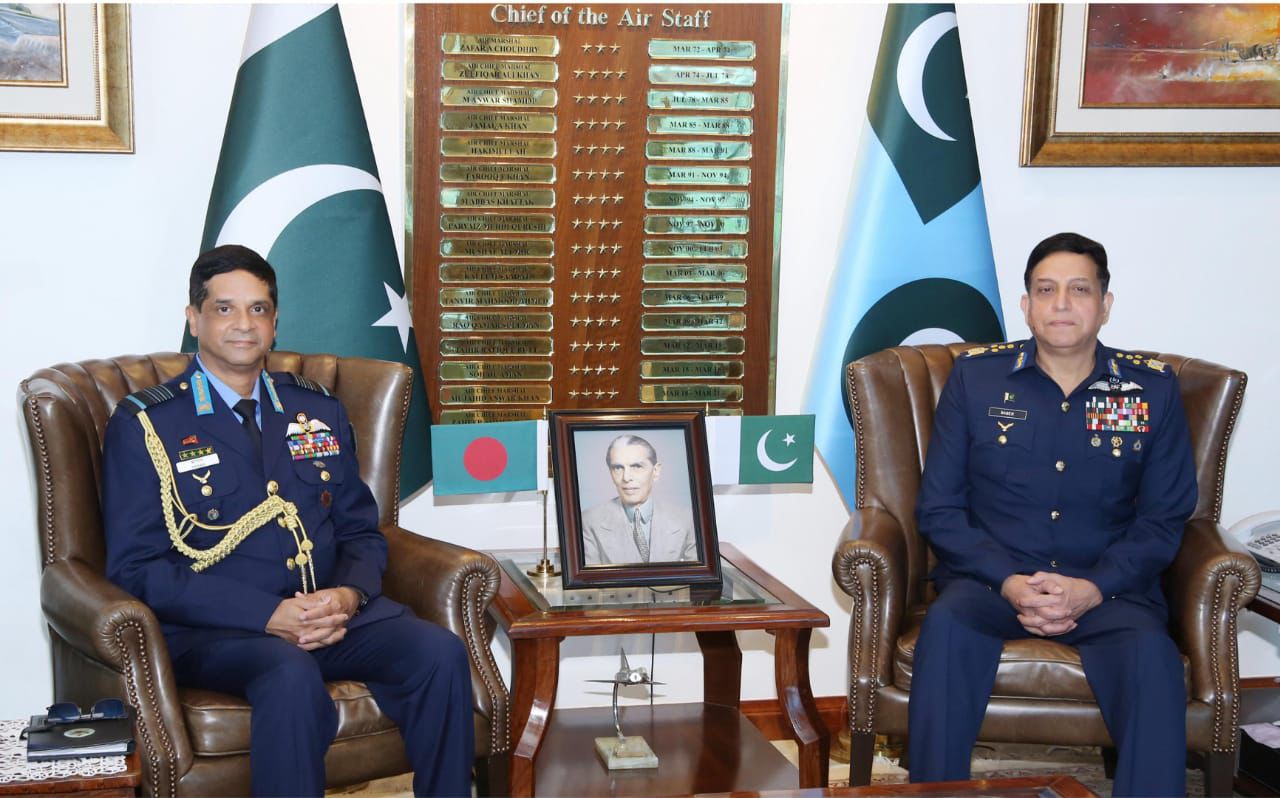 Pakistan, Bangladesh Air Chiefs Hold Talks to Expand Defence and Aerospace Cooperation