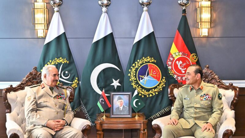 Libyan Military Leadership Meets Pakistan Army Chief at GHQ
