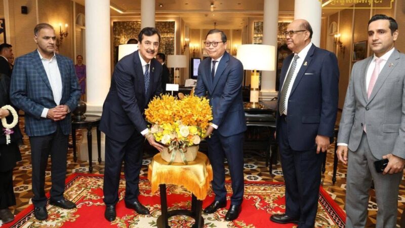Strengthening Ties: Pakistan’s Senate Chairman Receives Warm Welcome in Cambodia