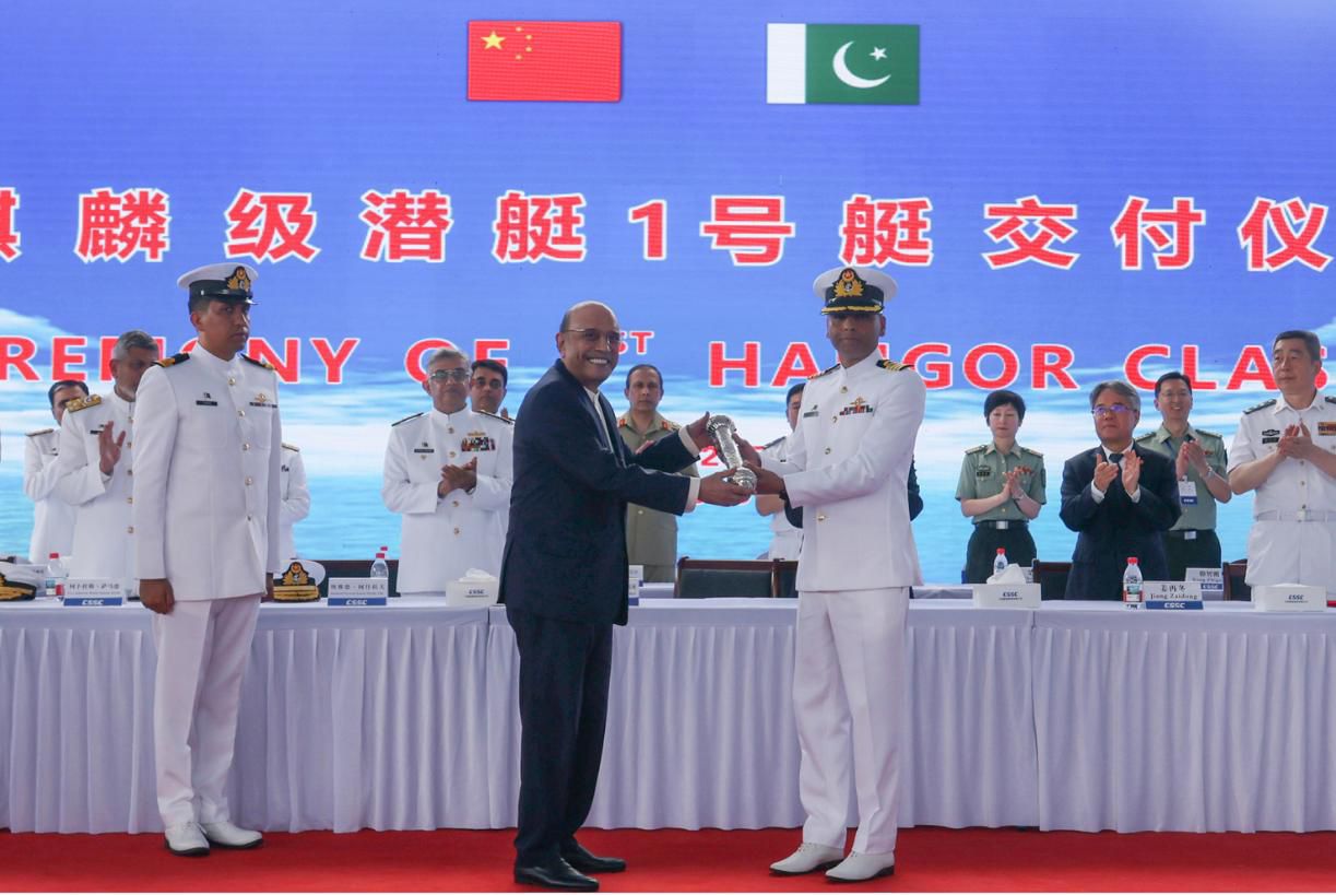 PAKISTAN NAVY BOLSTERS MARITIME DEFENCE WITH COMMISSIONING OF 1ST HANGOR CLASS SUBMARINE IN CHINA