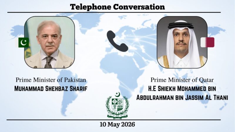 PM Shehbaz Sharif, Qatari prime minister discuss regional situation, peace efforts
