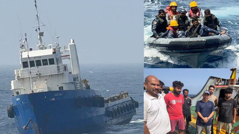PAKISTAN NAVY RENDERS ASSISTANCE TO INDIAN AND INDONESIAN CREW OF STRANDED VESSEL IN ARABIAN SEA