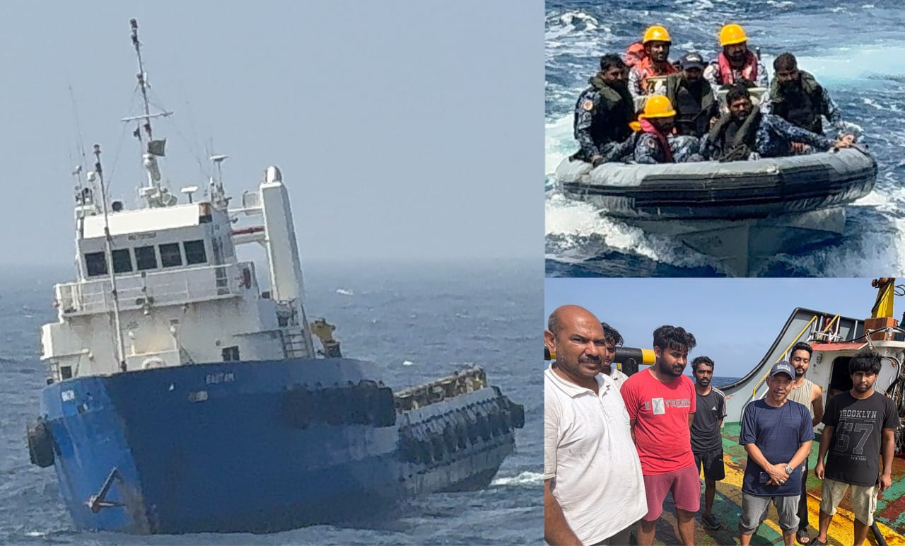 PAKISTAN NAVY RENDERS ASSISTANCE TO INDIAN AND INDONESIAN CREW OF STRANDED VESSEL IN ARABIAN SEA