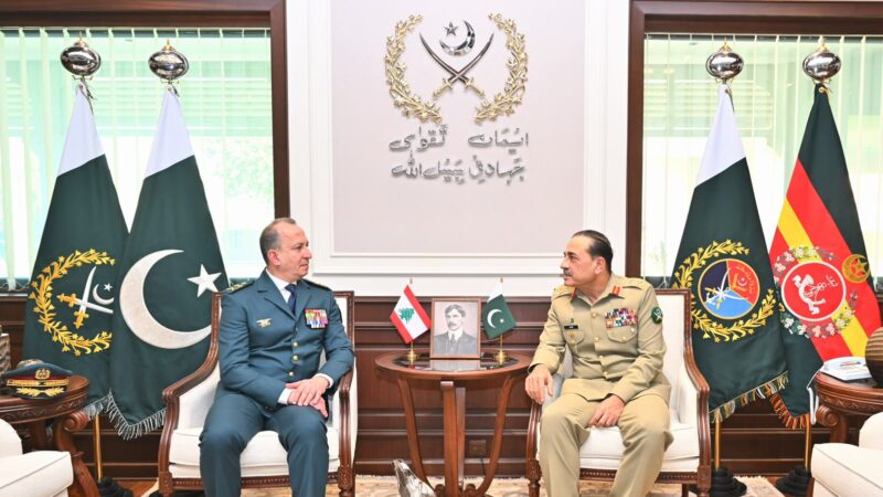 Lebanese Army Chief Meets Pakistan’s Army Chief at GHQ, Discusses Defence Cooperation