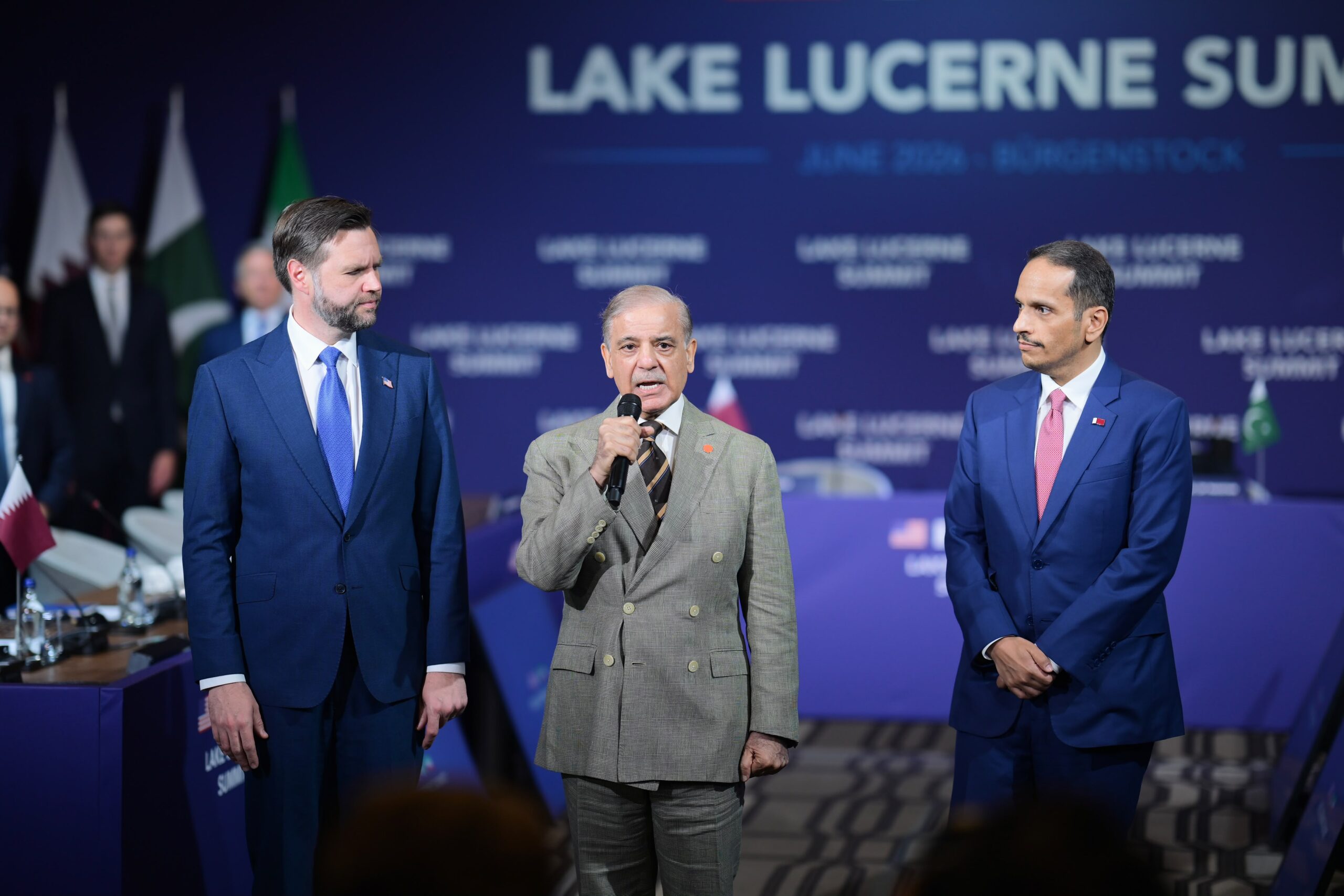 Pakistan, US, Qatar Express Confidence in Positive Outcomes from Bürgenstock Talks