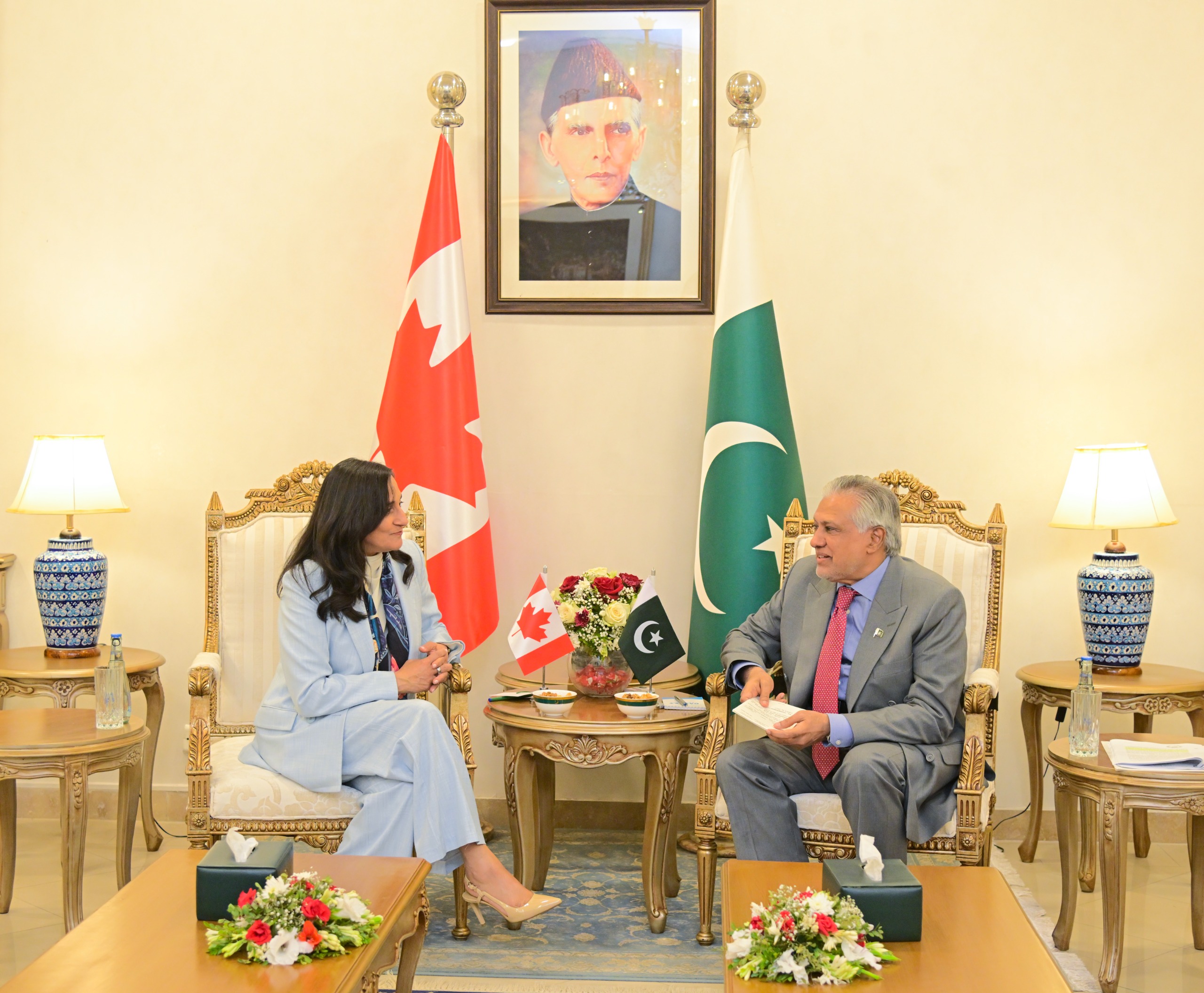 Pakistan, Canada Agree to Strengthen Bilateral Partnership During Dar–Anand Meeting