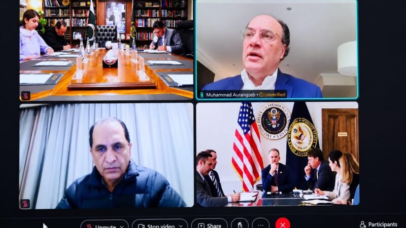 Finance Minister Holds Virtual Meeting with U.S. Trade Representative to Advance Pakistan–U.S. Trade and Economic Cooperation