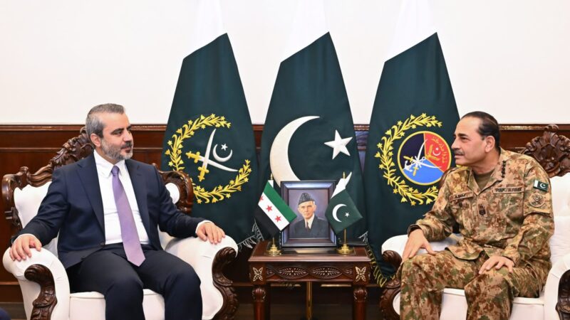 Pakistan, Syria Reaffirm Commitment to Strengthen Defence and Security Cooperation