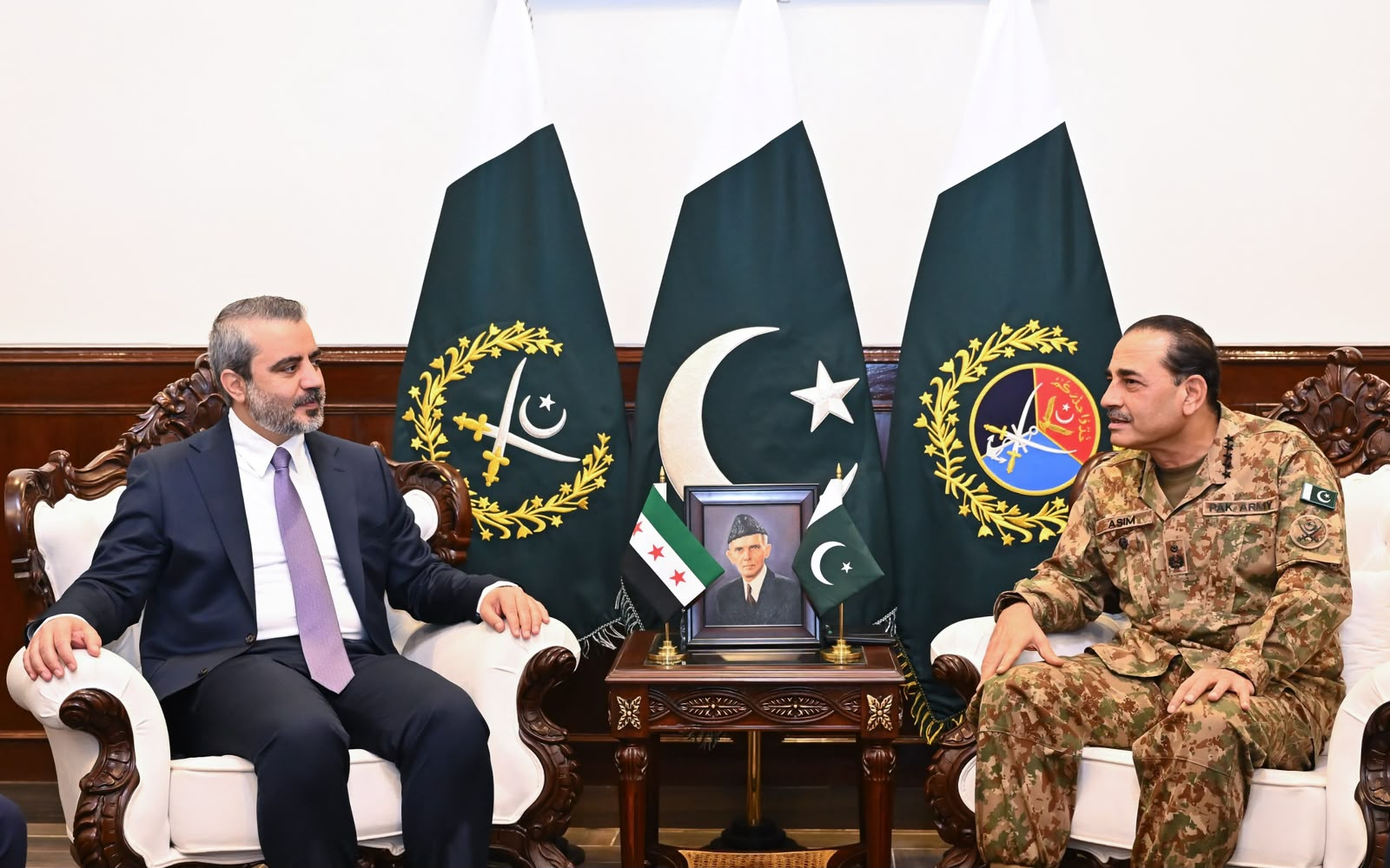 Pakistan, Syria Reaffirm Commitment to Strengthen Defence and Security Cooperation