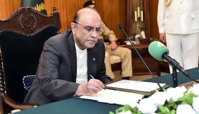 President Zardari Approves Governor’s Rule in KP on Federal Cabinet’s Recommendation