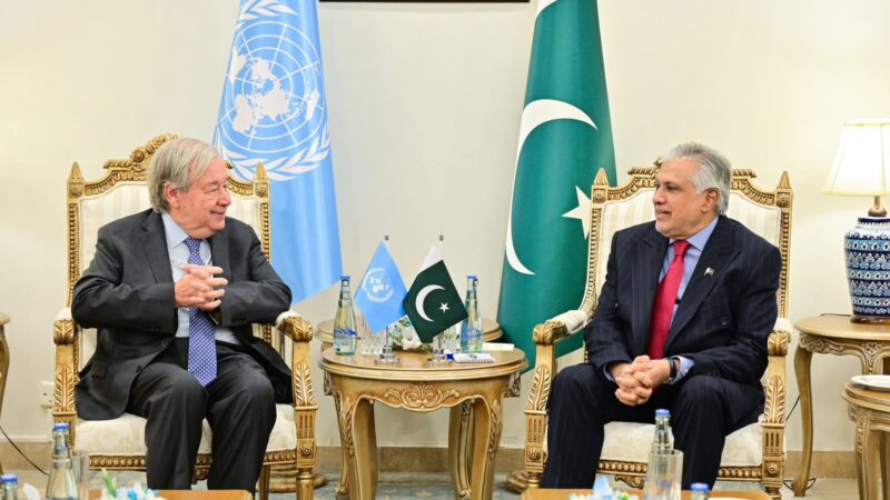 Dar Meets UN Secretary-General, Discusses Regional and Global Security