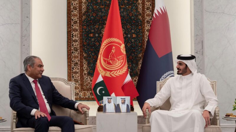Naqvi meets Qatar Interior Minister, agree to strengthen security cooperation