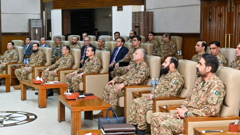 Field Marshal Asim Munir Visits Peshawar Corps Headquarters, Reviews Security Situation