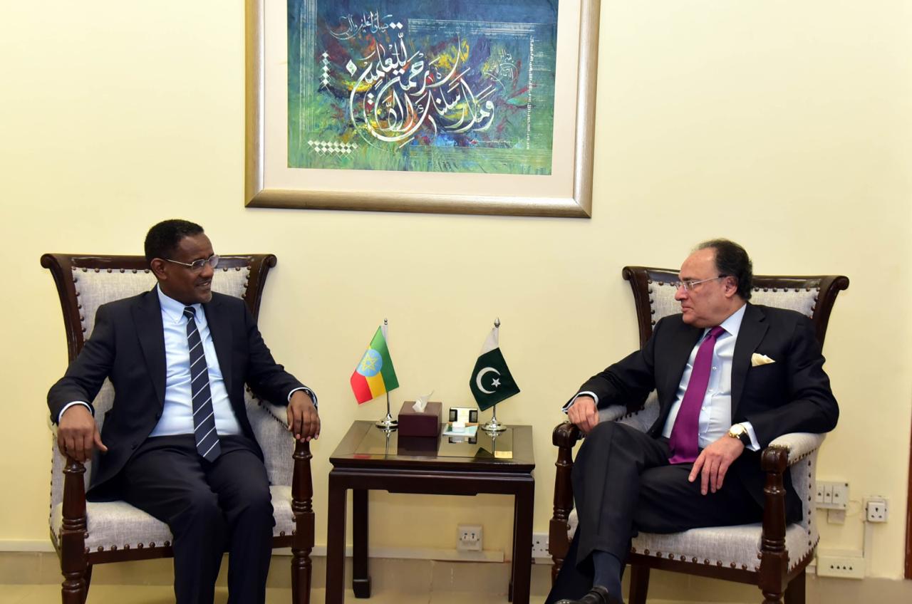 Finance Minister, Ethiopian Ambassador Discuss Trade, Bilateral Cooperation and Investment Opportunities.