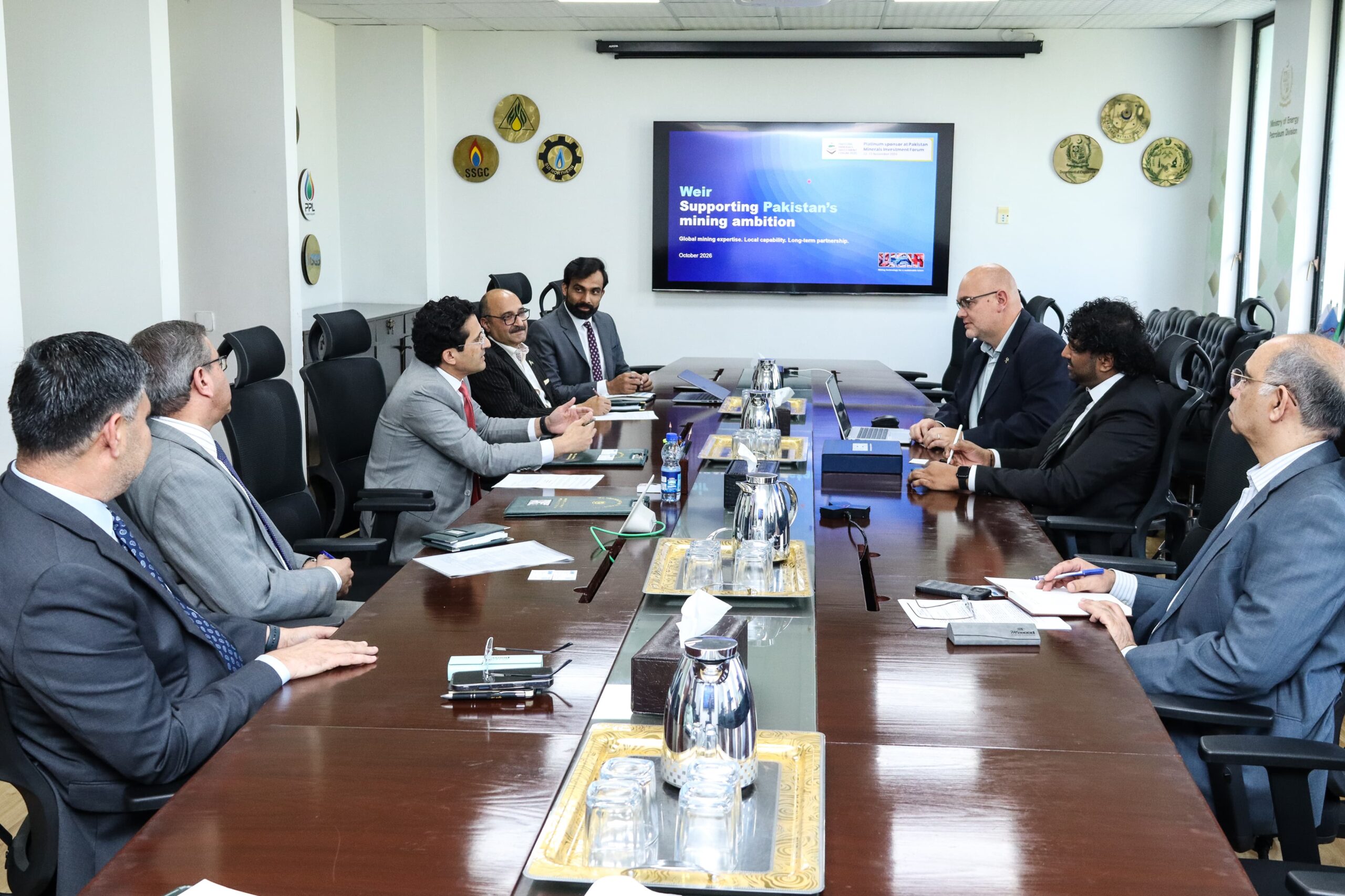 Federal Minister for Petroleum Welcomes Weir’s Participation in Pakistan’s Minerals Sector